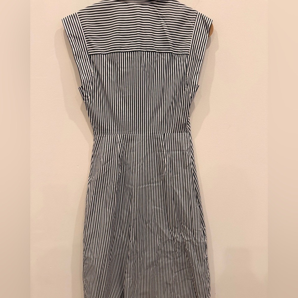 Veronica Beard Sleeveless Haydon Dress Size 2 Navy White Stripe NWT - Picture 4 of 5